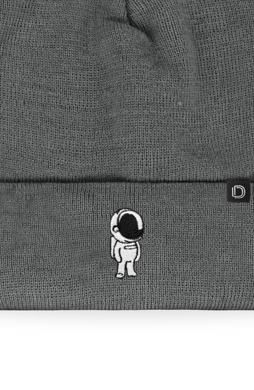 Dalix Astronaut Beanie In Asphalt Gray