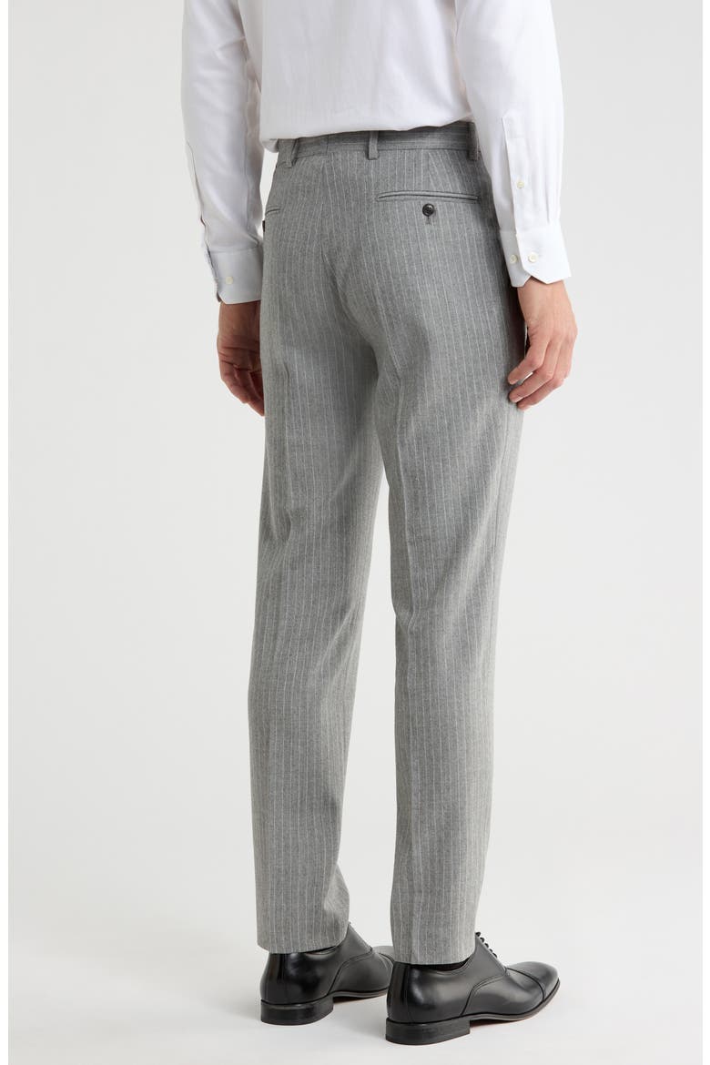 Pinstripe Wool Dress Pants, Alternate, color, GREY STRIPE