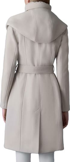 Shia-SLB 2-in-1 Double Face Wool Coat with Removable Bib