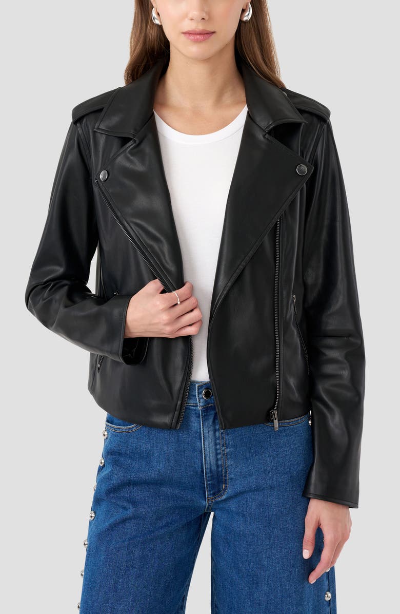RM Rebecca Minkoff Moto Jacket, Alternate, color, Black