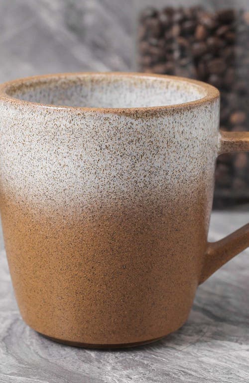 Stone Lain Vince Stoneware 4-piece Mug Set In Brown
