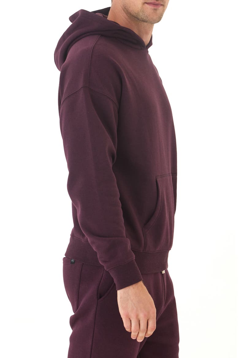 Marcel Oversize Fleece Hoodie, Alternate, color, ULTRA MAROON