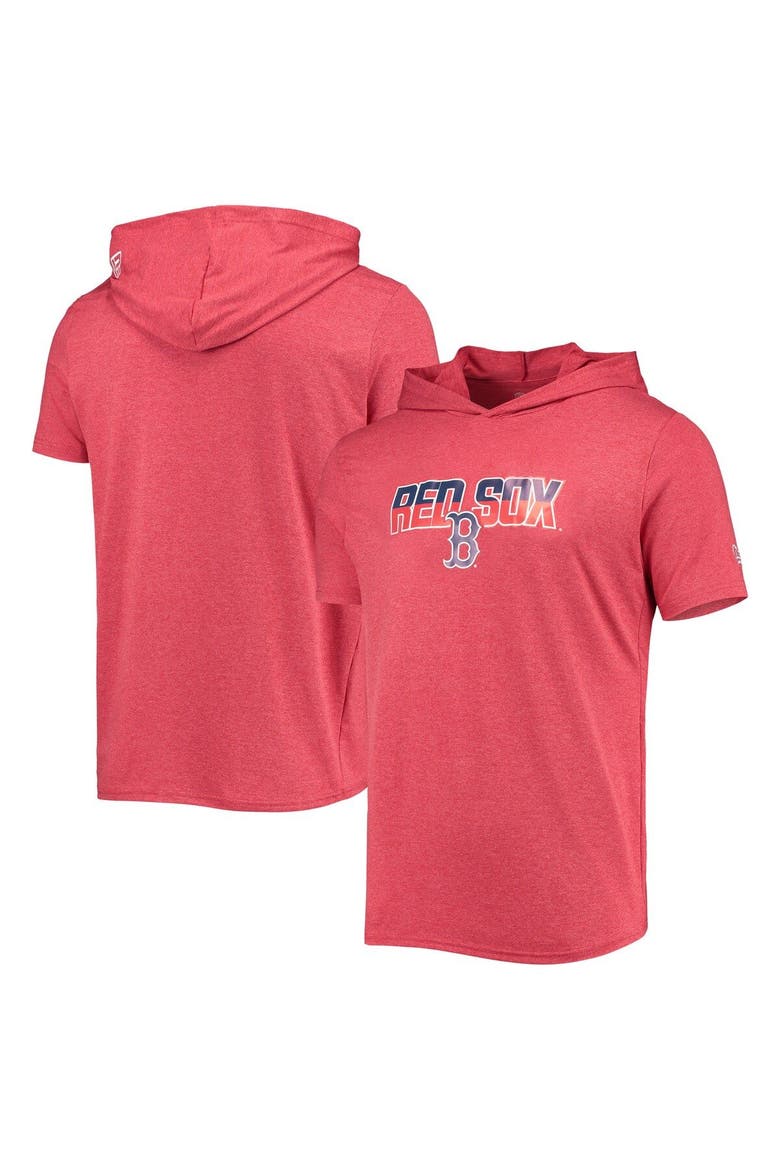 Men's New Era Heathered Red Boston Red Sox Hoodie T-Shirt, Main, color, Heather Red