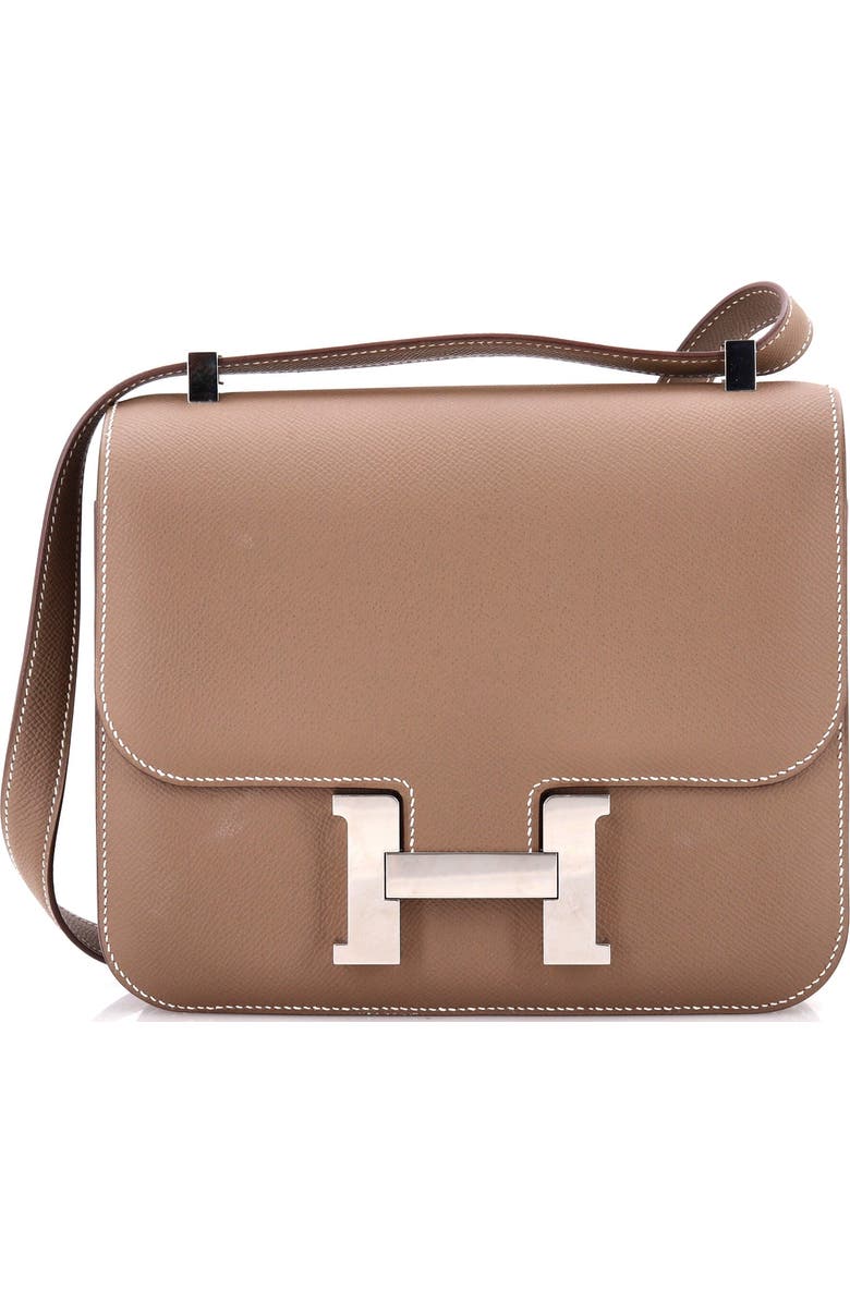 Pre-Owned Hermes Constance Bag Epsom 24, Main, color, Etoupe