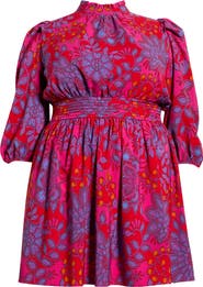 SUGARLIPS Darret Esmae Floral Pleated Dress