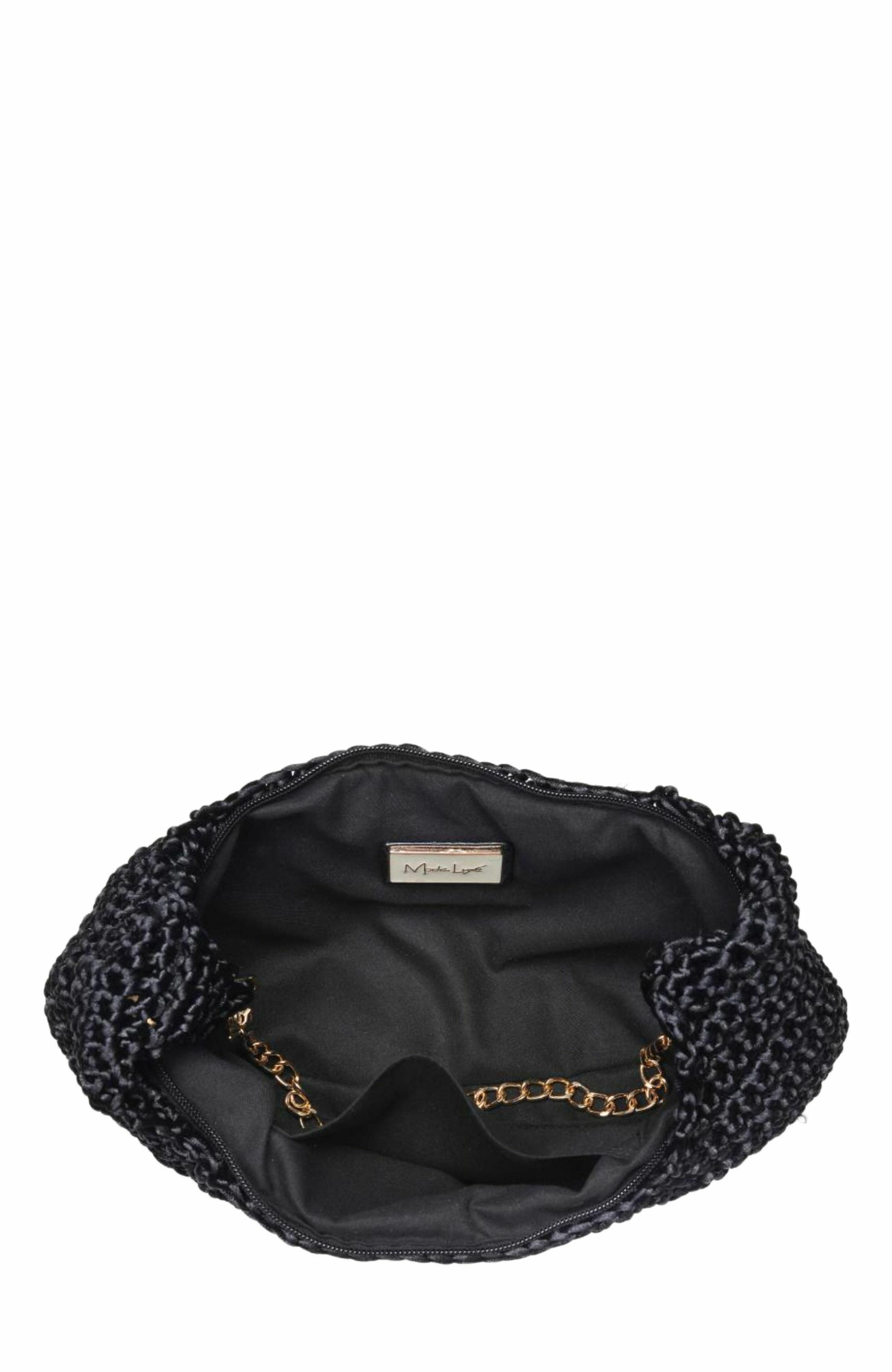 MODA LUXE Chic Vegan Leather Soraya Shoulder Bag for Elegant Style, Alternate, color, Black