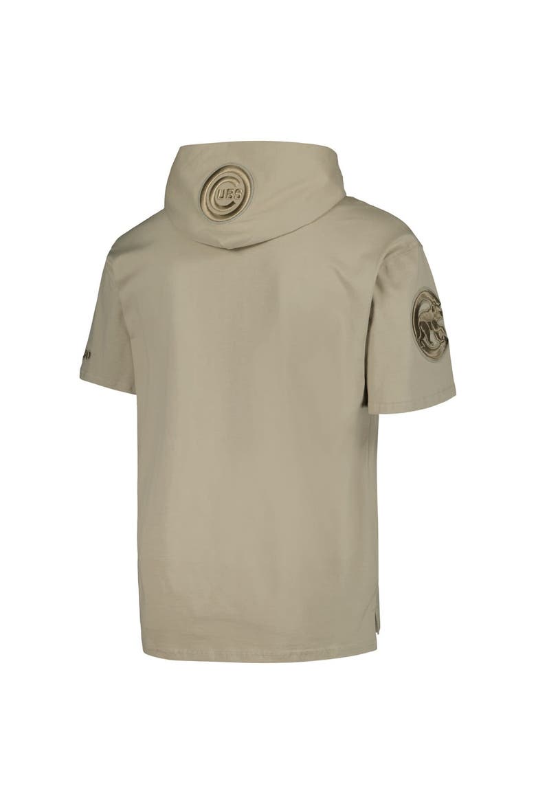 Men's Pro Standard Khaki Chicago Cubs Neutral Hoodie T-Shirt, Alternate, color, Khaki