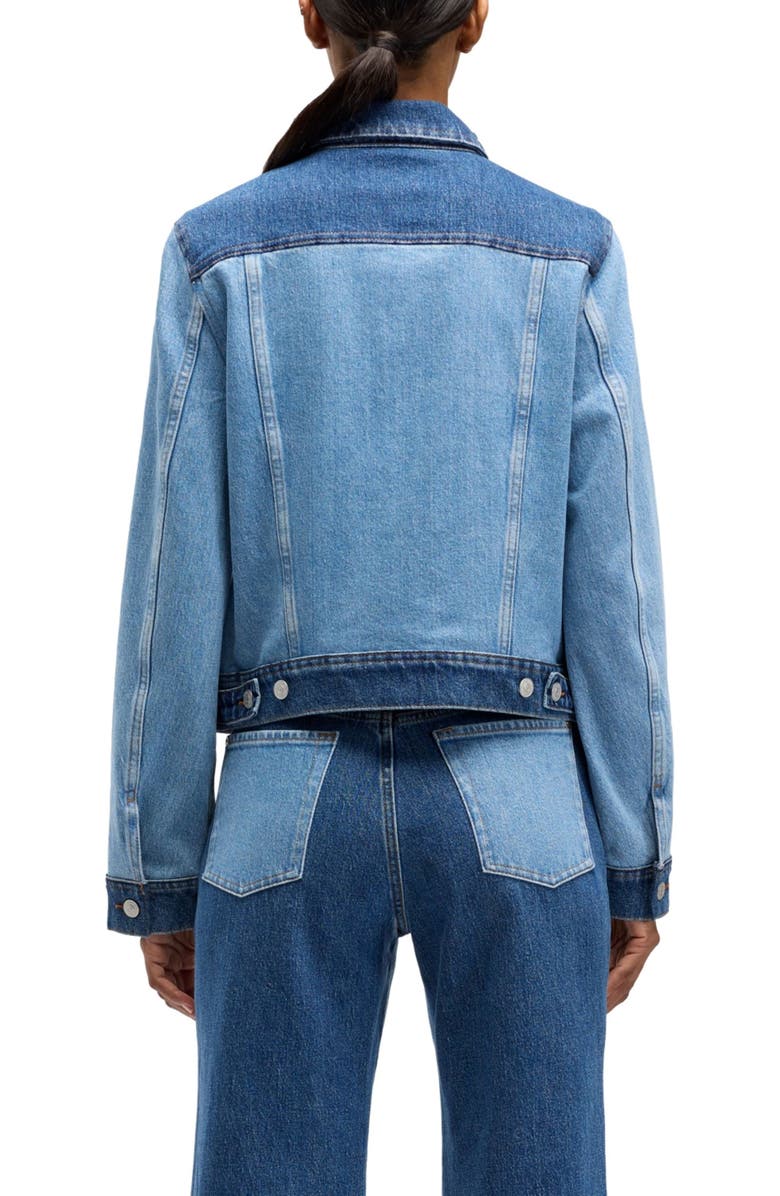 Seven Adi Crop Denim Trucker Jacket, Alternate, color, 