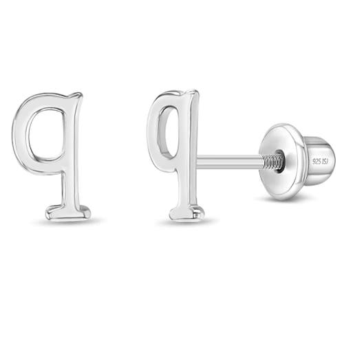 In Season Jewelry Polished Initial Letters Earrings in Letter Q at Nordstrom