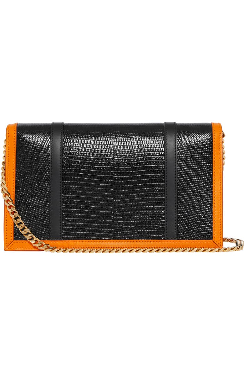 Burberry Burberrry Small TB Monogram Lizard Embossed Leather Envelope Bag, Alternate, color,