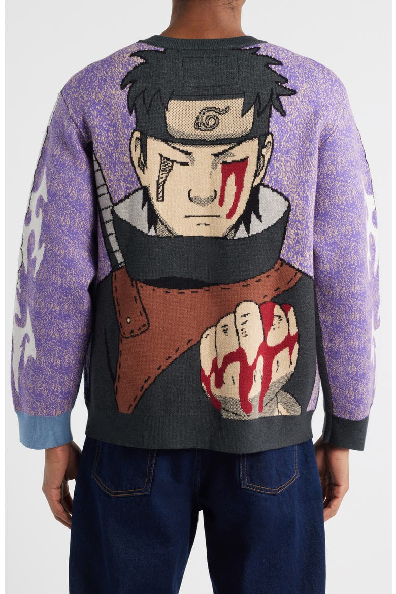 Shisui Eyebleed Graphic Crewneck Sweater, Alternate, color, BLUE MULTI