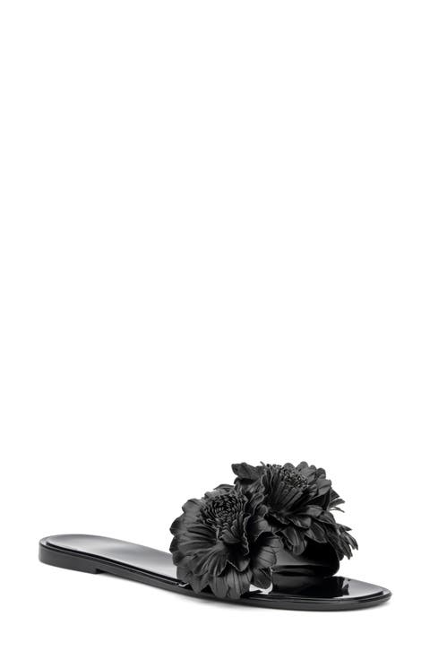Anella 3D Flower Slide Sandal (Women)