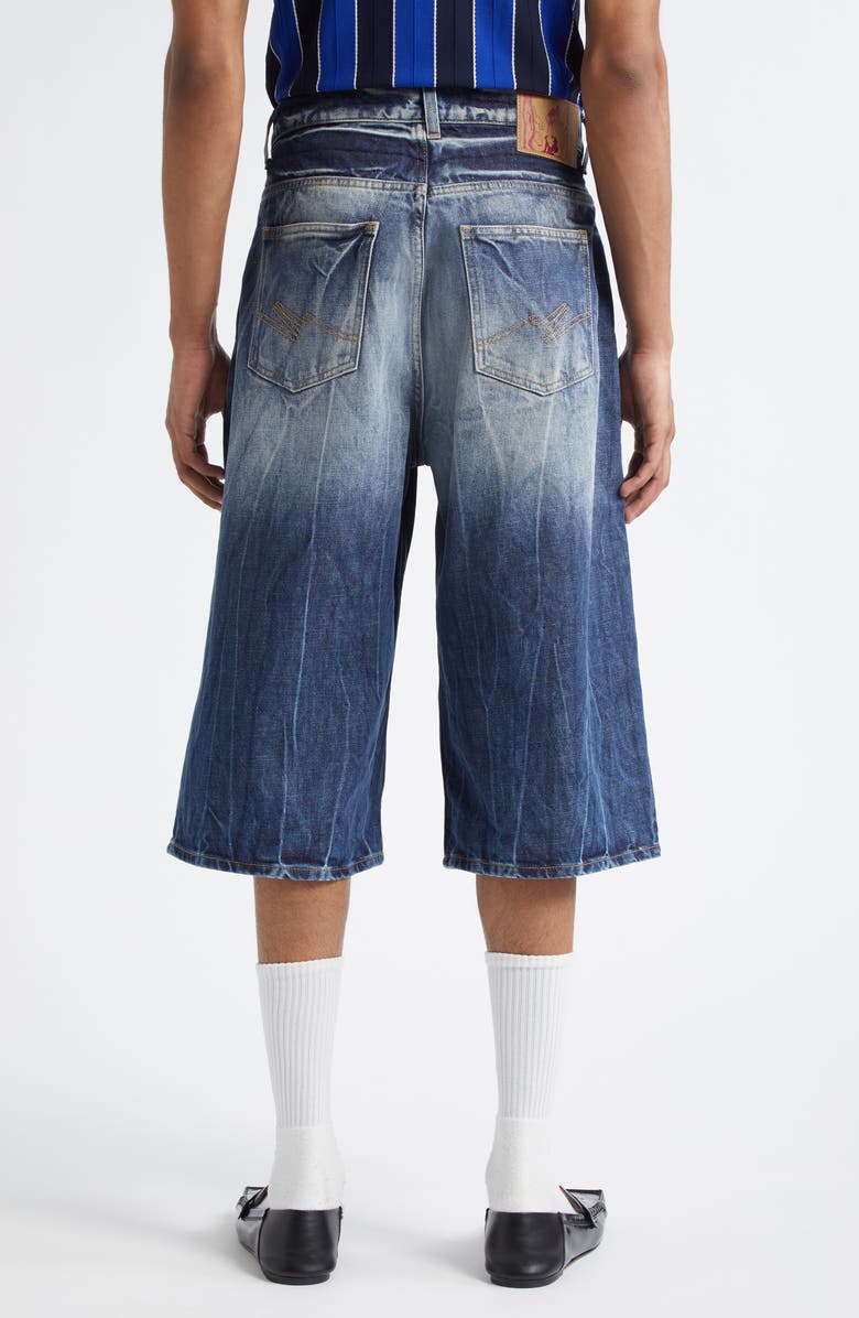 Martine Rose Baggy Denim Shorts, Alternate, color,