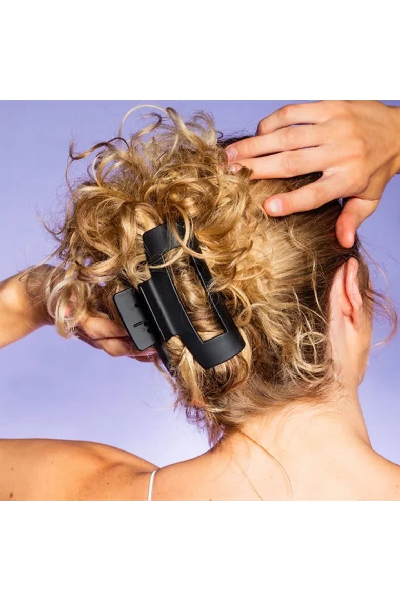 Large Cavity Claw Clip for Thick Hair, Alternate, color, Black