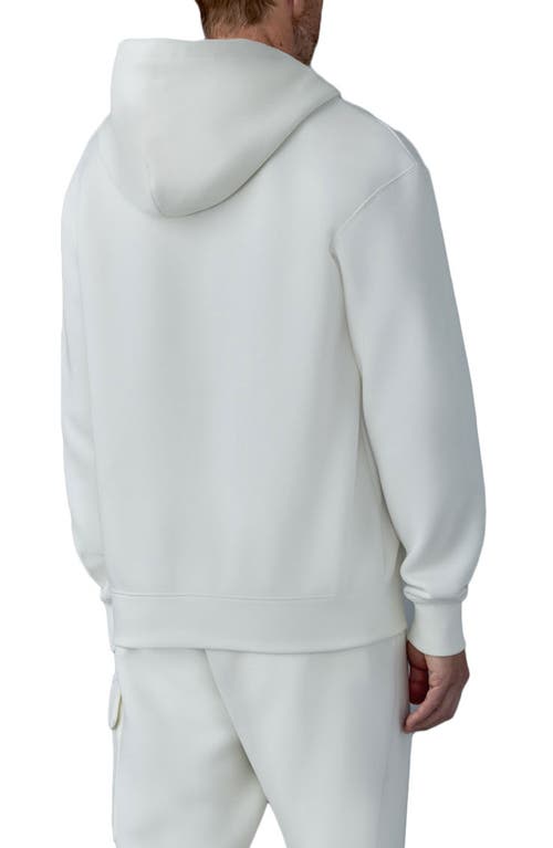 Mackage Krystian Double Face Jersey Hoodie In Cream
