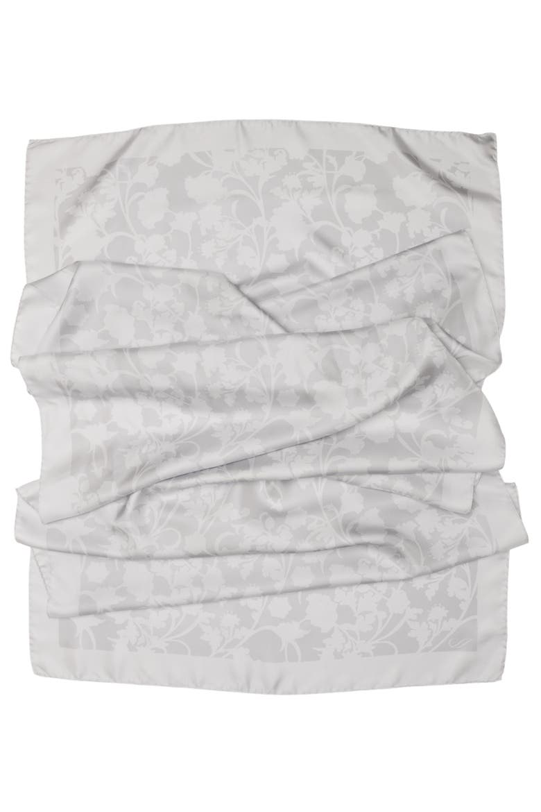 Regina - Silk Scarf Shawl for Women, Alternate, color, Silver Pearl