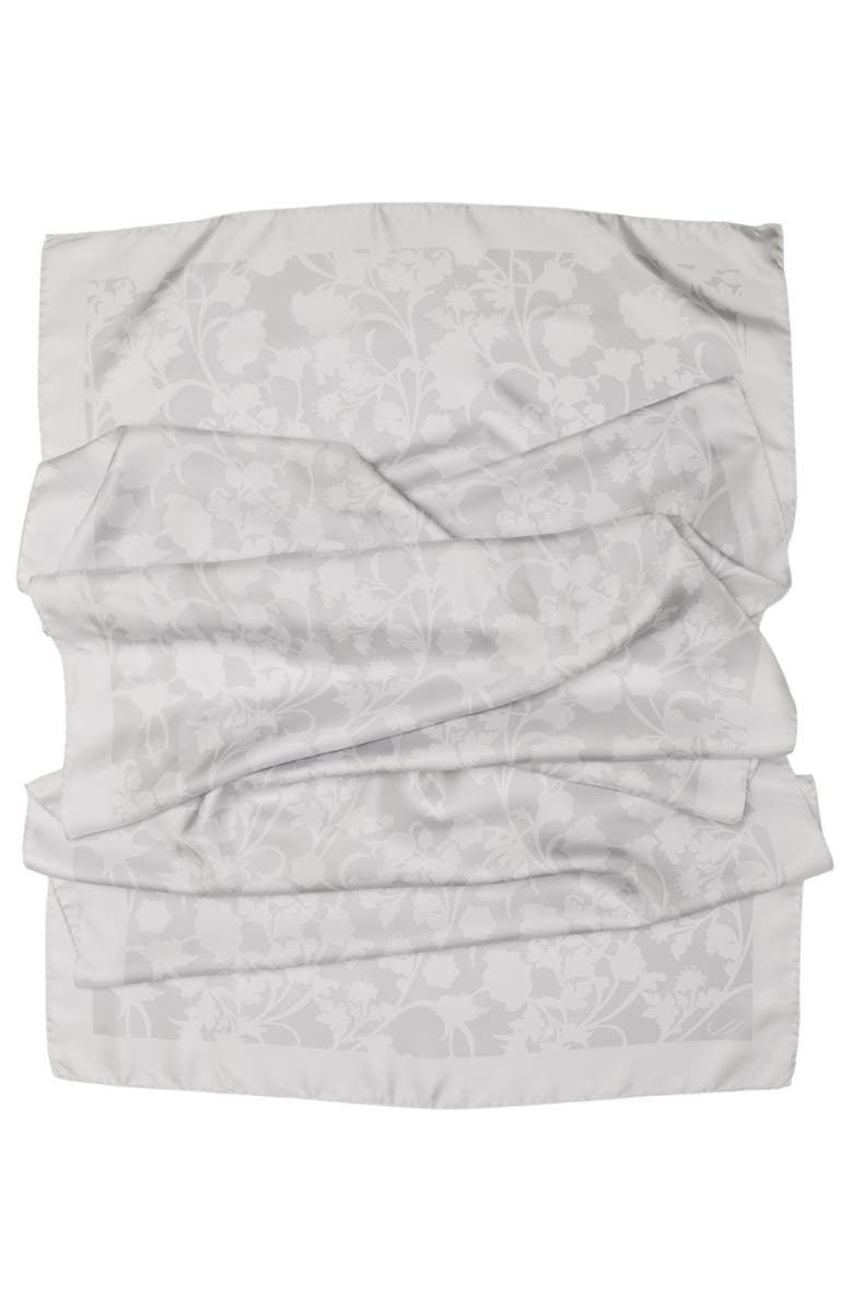 Elizabetta Regina - Silk Scarf Shawl for Women, Alternate, color, Silver Pearl