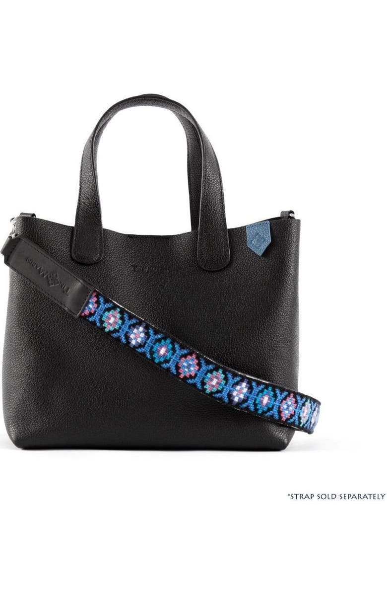 Tin Marin Emma Leather Crossbody, Alternate, color, Black