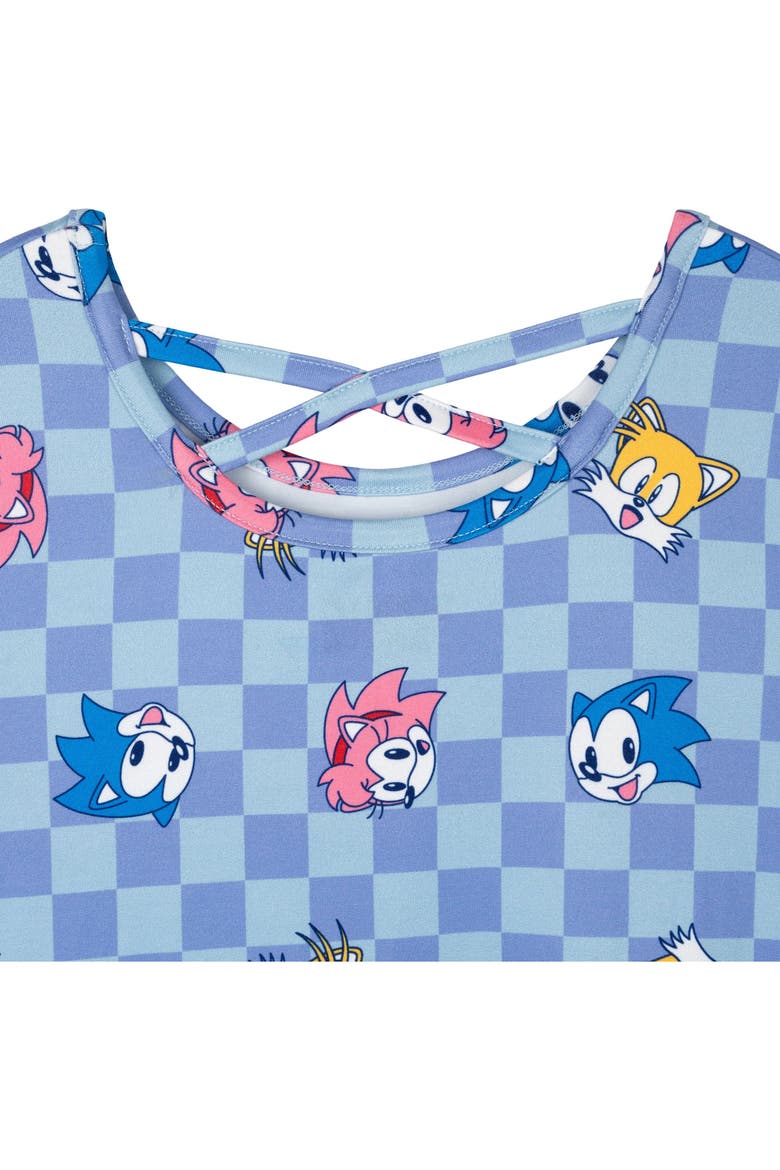 Sonic the Hedgehog 2-Pack Skater Dresses, Alternate, color, Sonic Blue Pink