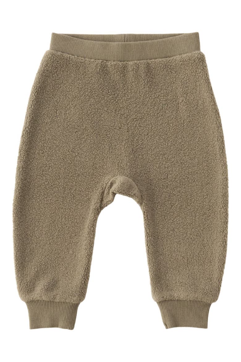 Organic Cotton Teddy Fleece Harem Pants, Main, color, MOSS