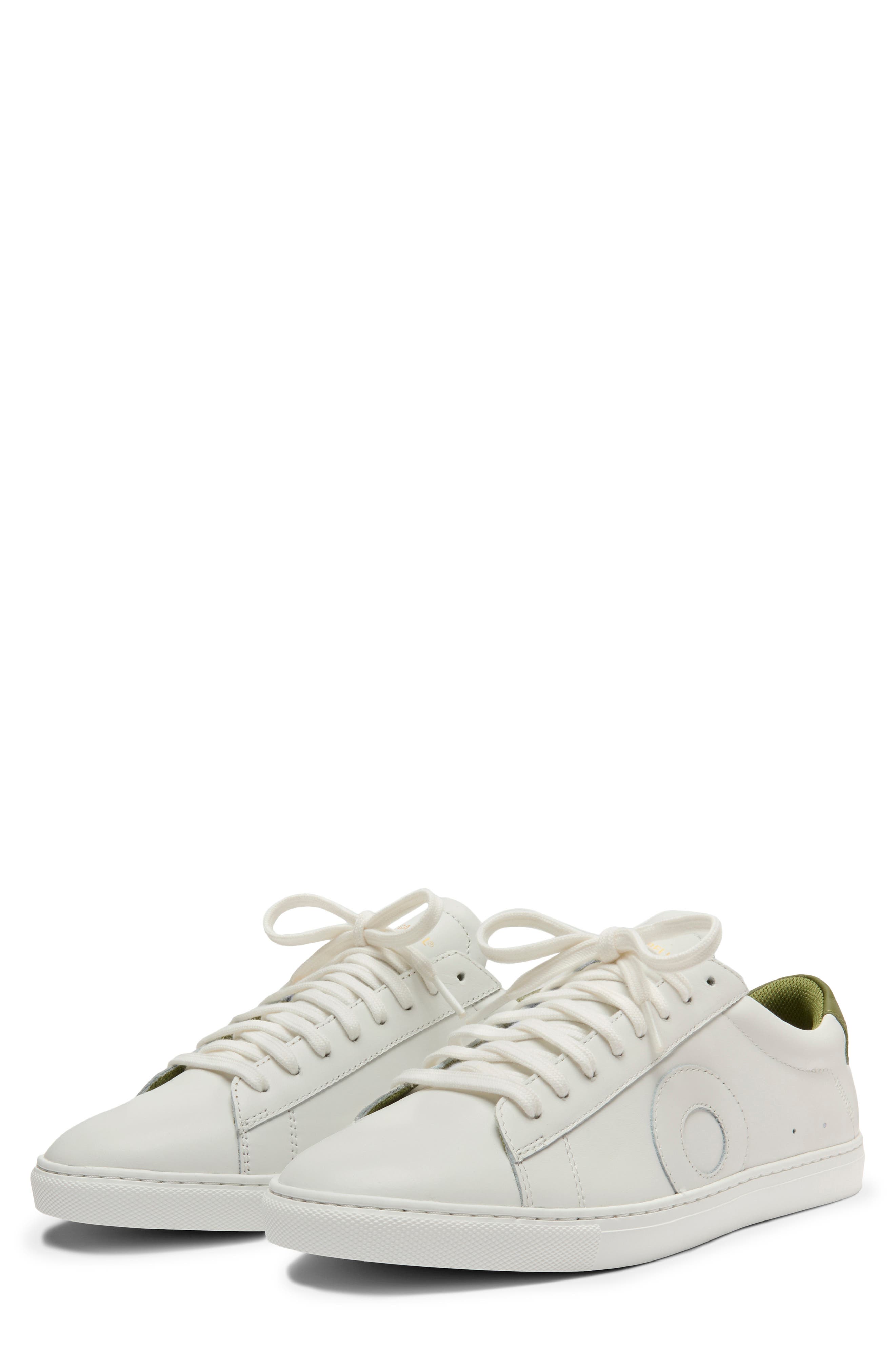 Low 1 Leather Sneaker, Main, color, SEA SAND GHOST