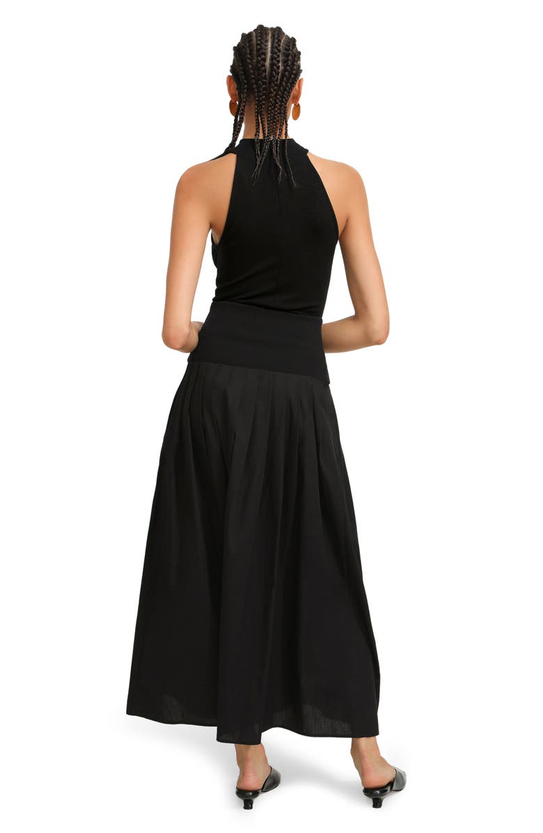 Marcella Kenmare Pleated Maxi Skirt, Alternate, color, Black