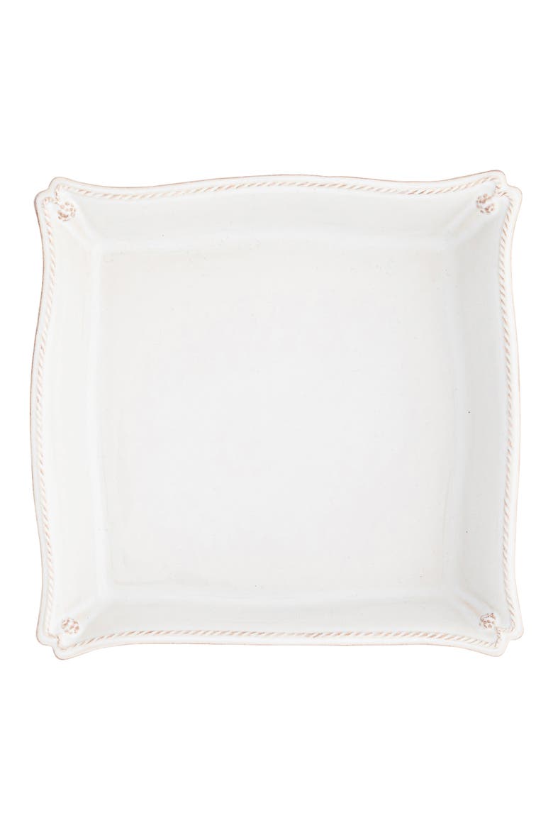 Berry & Thread Whitewash Ceramic Matzoh Plate, Main, color, WHITEWASH