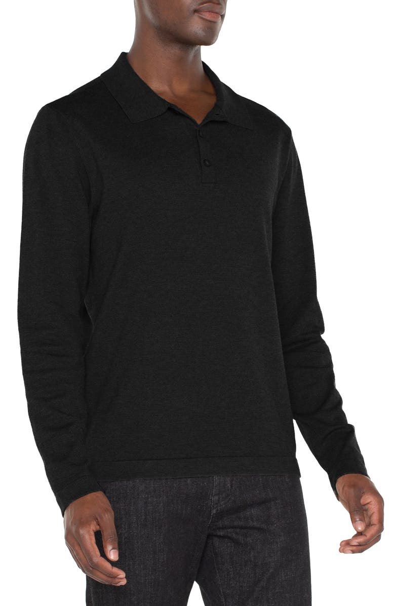 Liverpool Long Sleeve Polo Sweater, Alternate, color, 