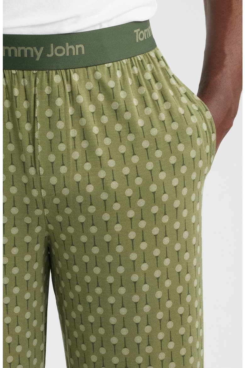 Second Skin Pajama Pants, Alternate, color, FOUR LEAF CLOVER GOLF CARTS