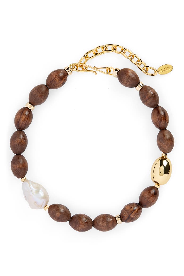 Prairie Necklace, Main, color, BROWN