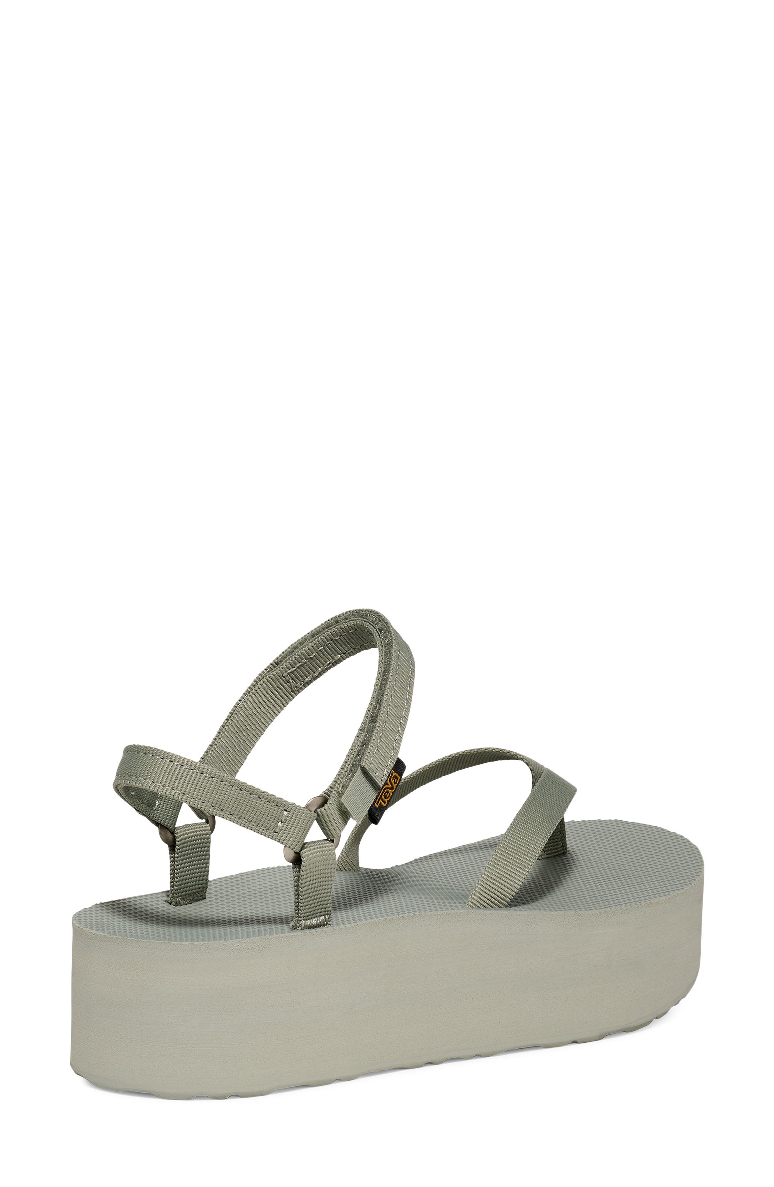 Slim Flatform Sandal, Alternate, color, SEAGRASS