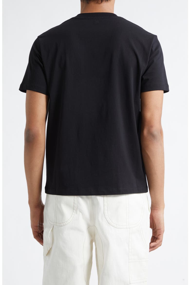 Ami de Coeur Cotton T-Shirt, Alternate, color, NOIR/ BLANC CREME