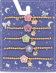 Capelli New York Kids' BFF Set of 5 Assorted Bracelets