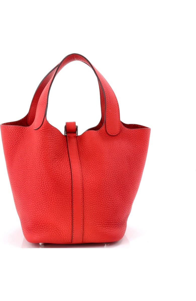 Pre-Owned Hermes Picotin Lock Bag Clemence PM, Alternate, color, Rouge Tomate