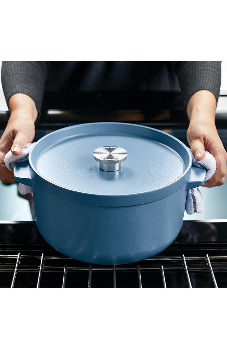 KITCHENAID 6-Quart Enameled Cast Iron Dutch Oven, Alternate, color, Blue Velvet