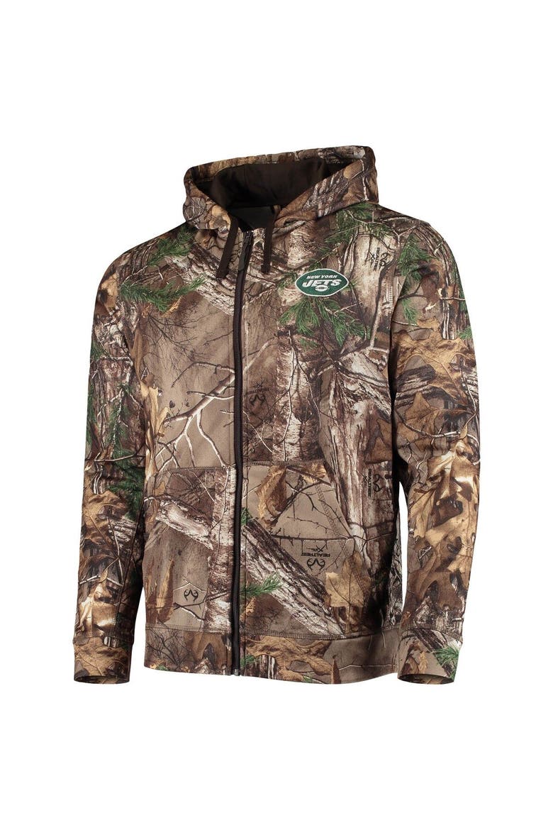 Men's Dunbrooke Realtree Camo New York Jets Trophy Tech Fleece Full-Zip Hoodie, Alternate, color, Realtree Camo
