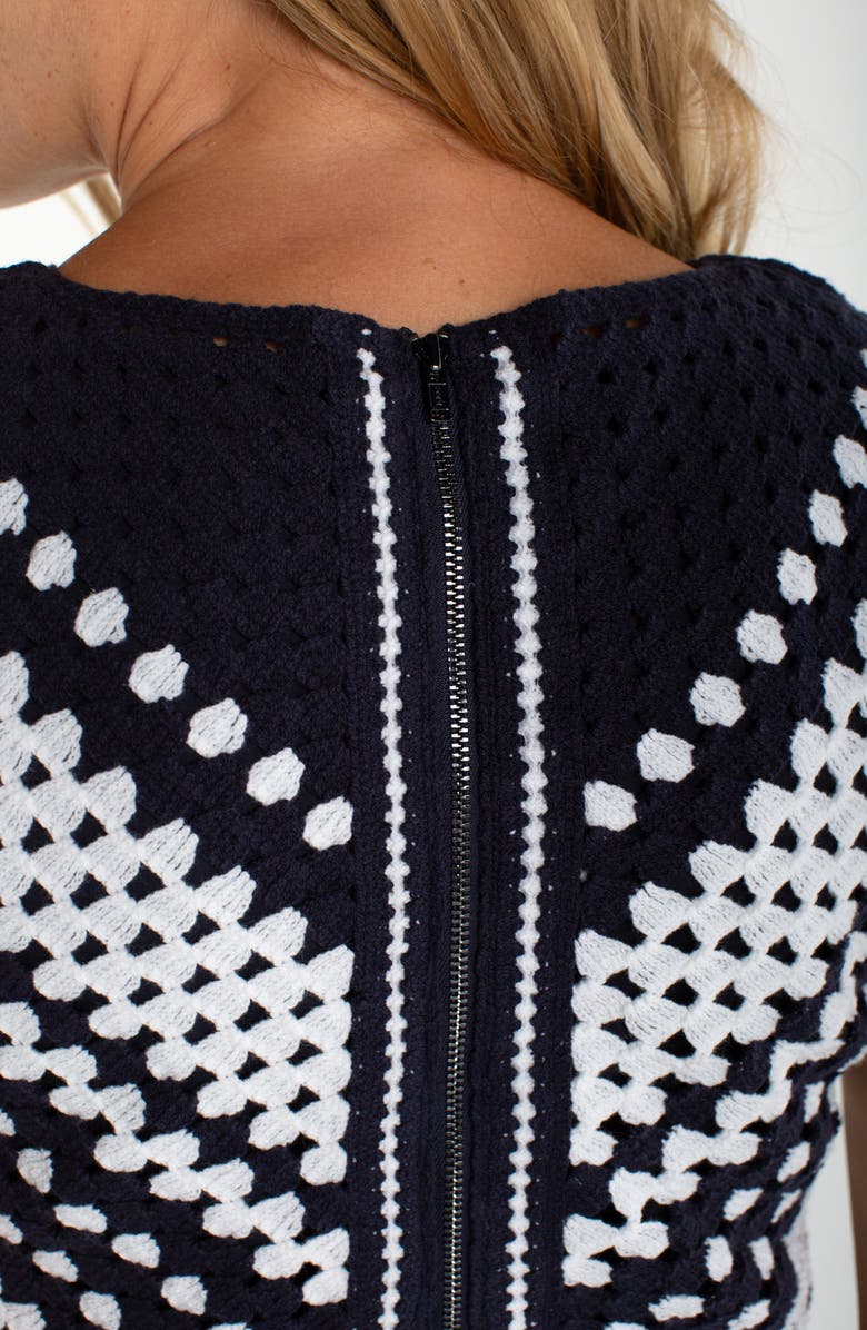 Liverpool Los Angeles Crochet Bodice Sleeveless Maxi Dress, Alternate, color, 