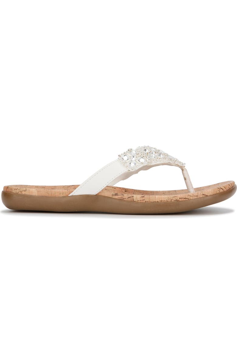 Kenneth Cole Reaction Glam-Athon Embellished Thong Sandal, Alternate, color,