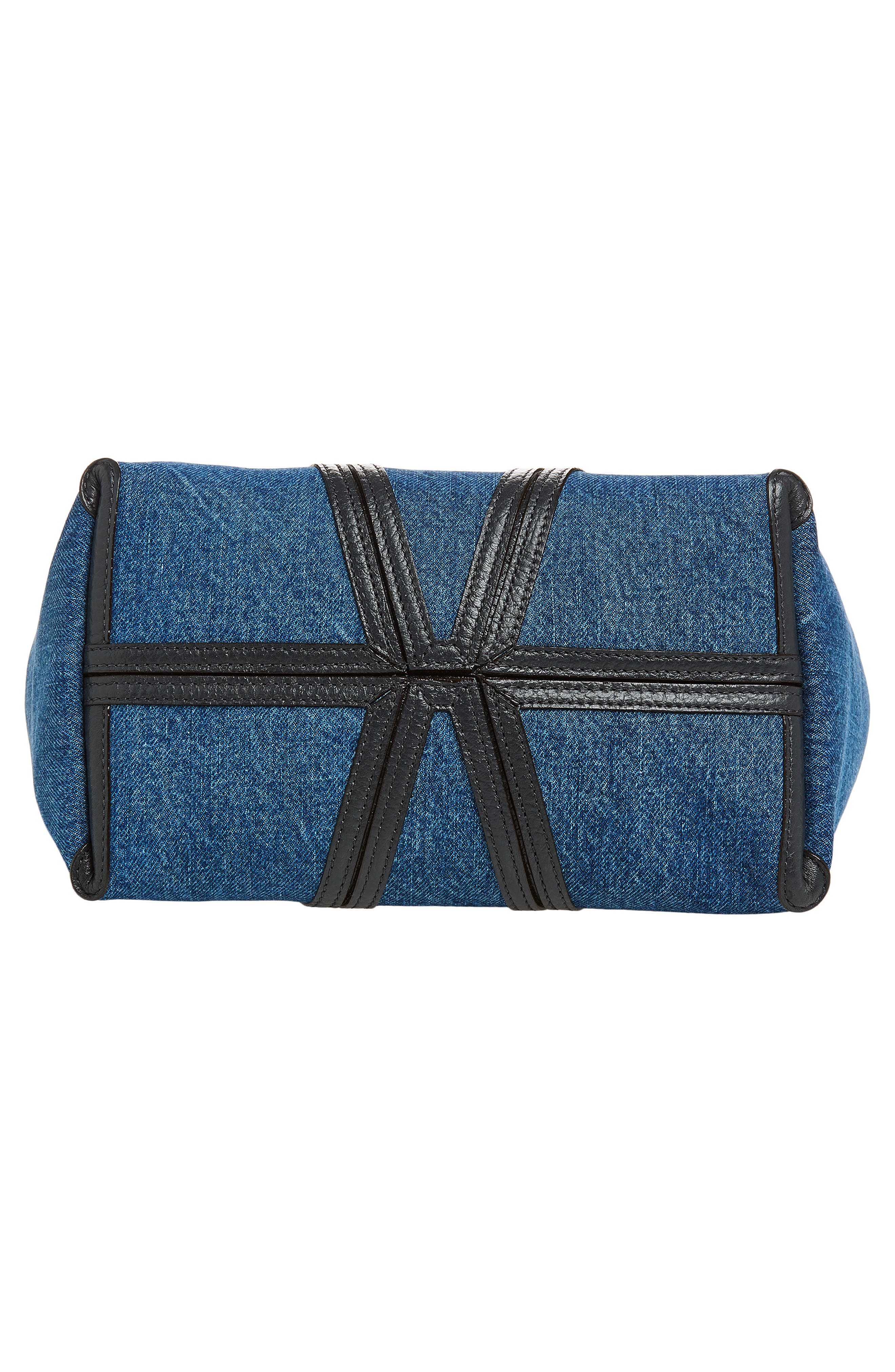 Chloé Denim Spin Tote, Alternate, color, Ashes Blue