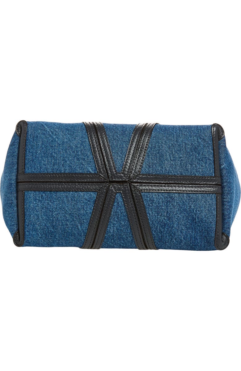 Chloé Denim Spin Tote, Alternate, color, Ashes Blue