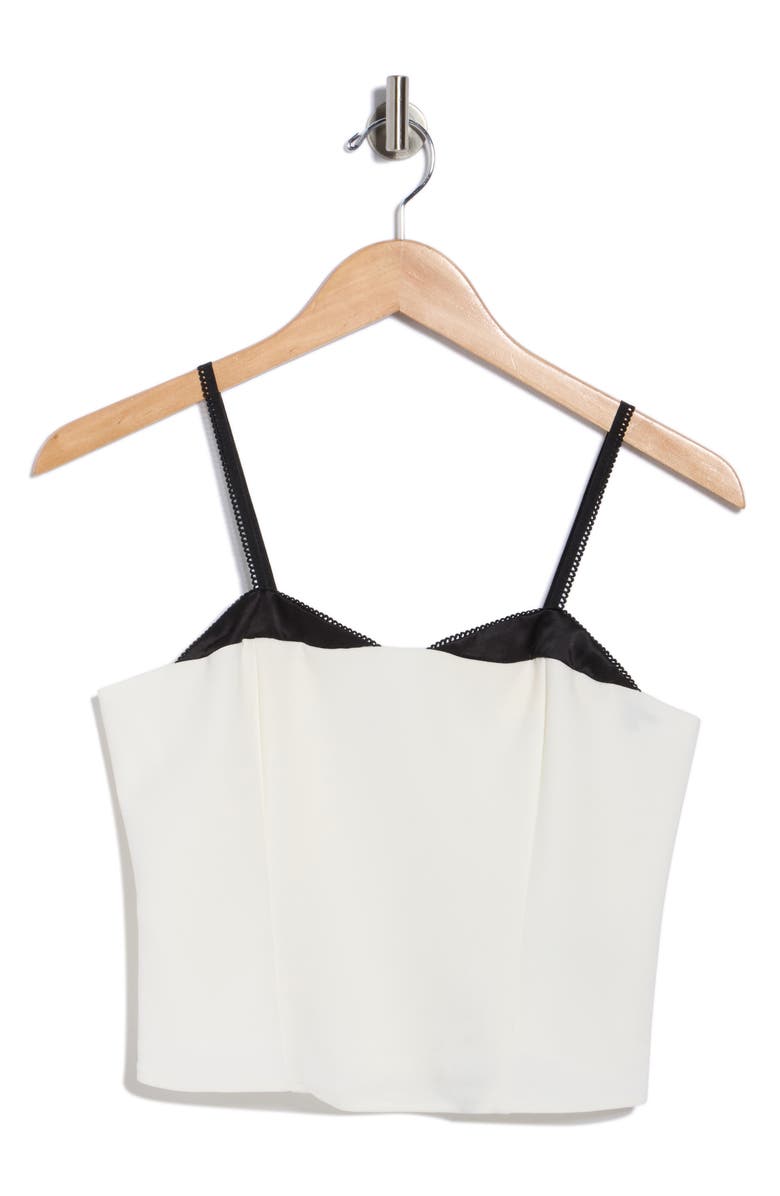 EDIT by JASON WU Peekaboo Camisole, Main, color, Ivory With Black