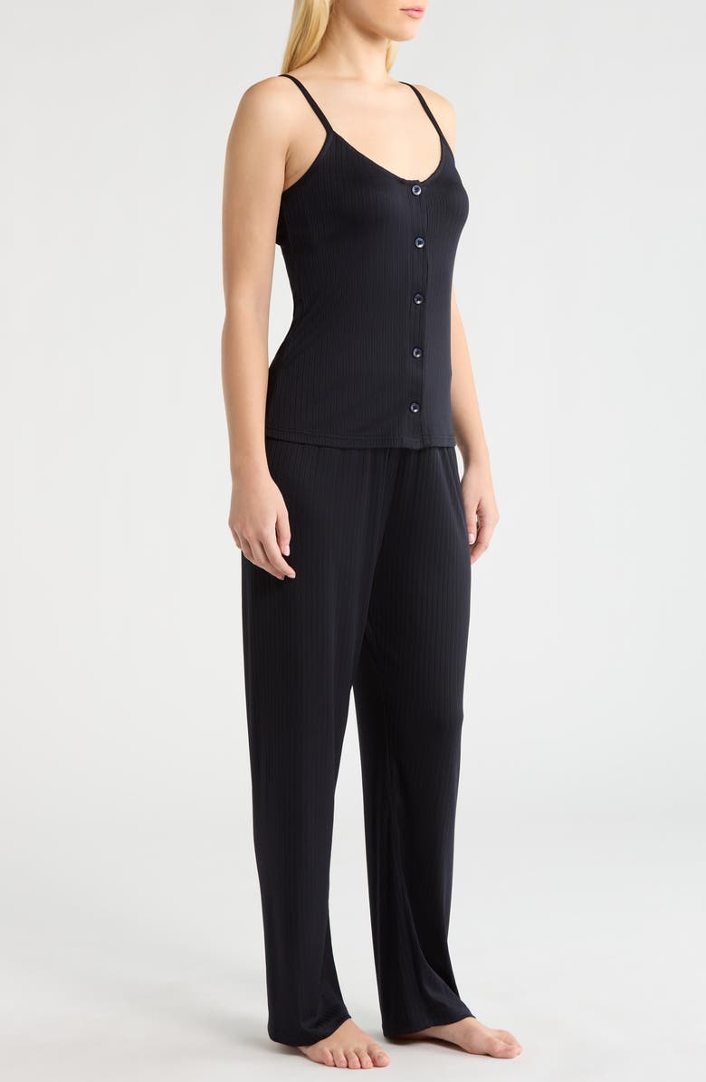 French Connection Rib Camisole & Pants Sleep Set, Alternate, color, Utility Blue