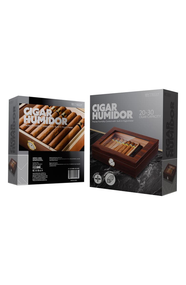 BYTECH Cigar Humidor, Alternate, color, Black
