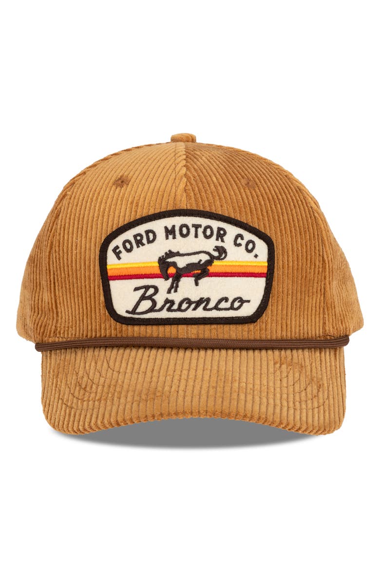 H3 Sportgear Ford Bronco Patch Cotton Corduroy Baseball Cap, Main, color,
