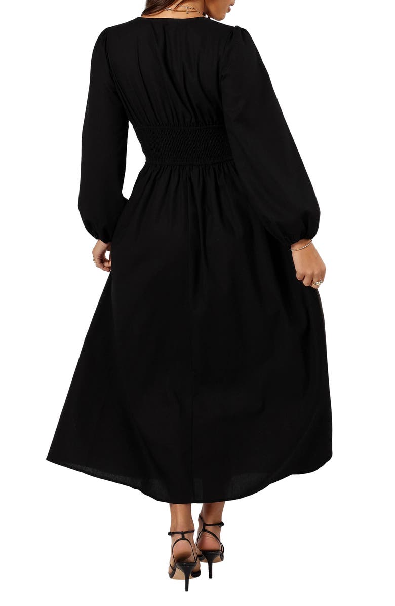Petal & Pup Cece Long Sleeve Maxi Dress, Alternate, color, Black