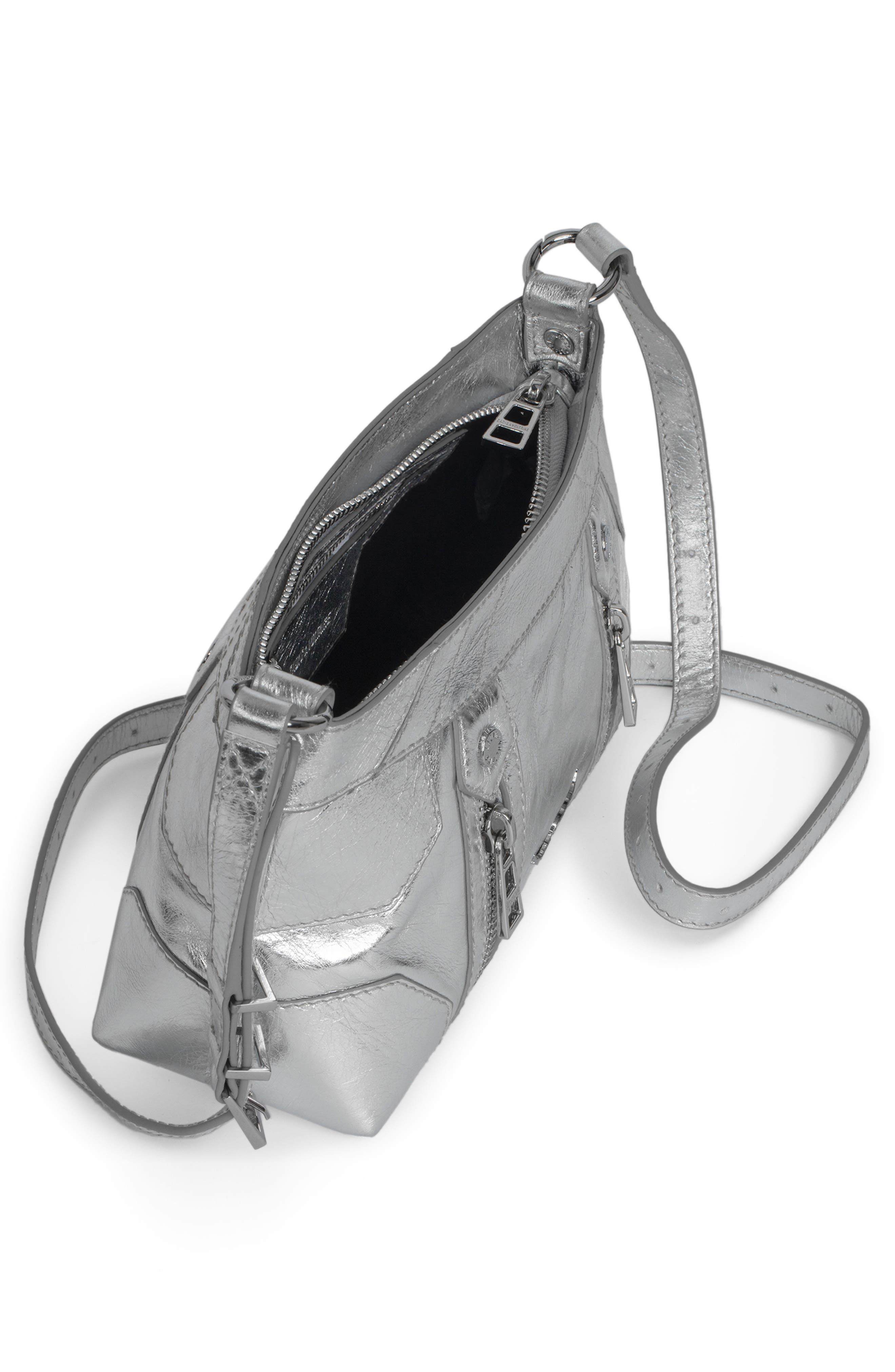 Zadig & Voltaire Sunny Mood Vintage Metal Crossbody Bag, Alternate, color, 