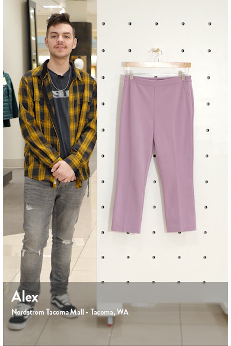 Kick Flare Ponte Knit Crop Pants video