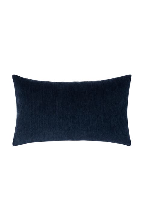 Luxe Velour Plush Chenille Indoor & Outdoor Woven Accent Pillow