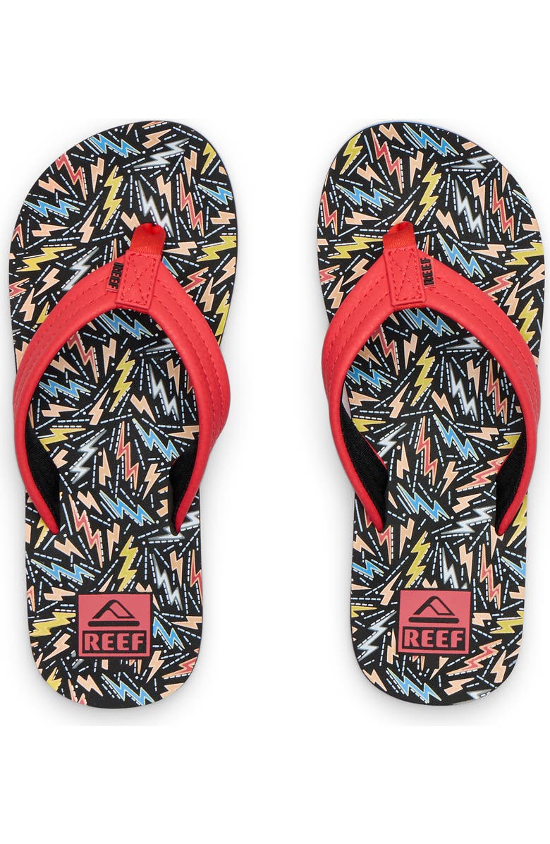 Reef Kids' Ahi Flip Flop, Alternate, color, Multi Bolts