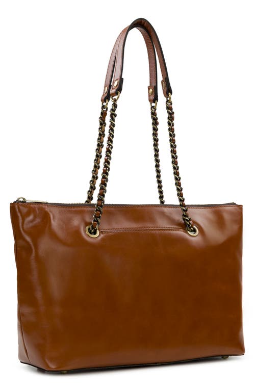 Patricia Nash Belle Leather Tote In Tan